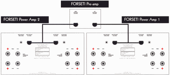 Alchemist Forseti Pre to Power link for bridging power amps